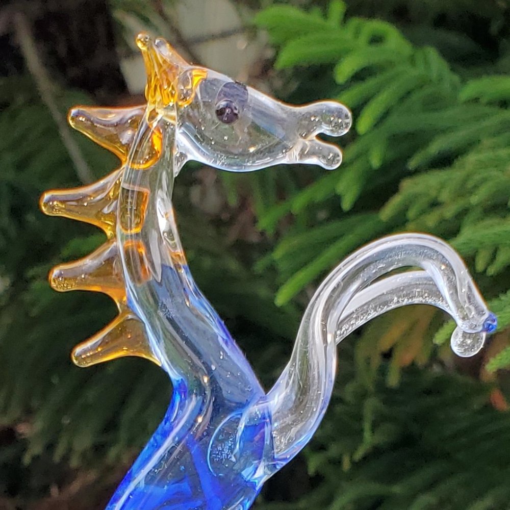 Vintage Glass Art Horse - Picture 4 of 4